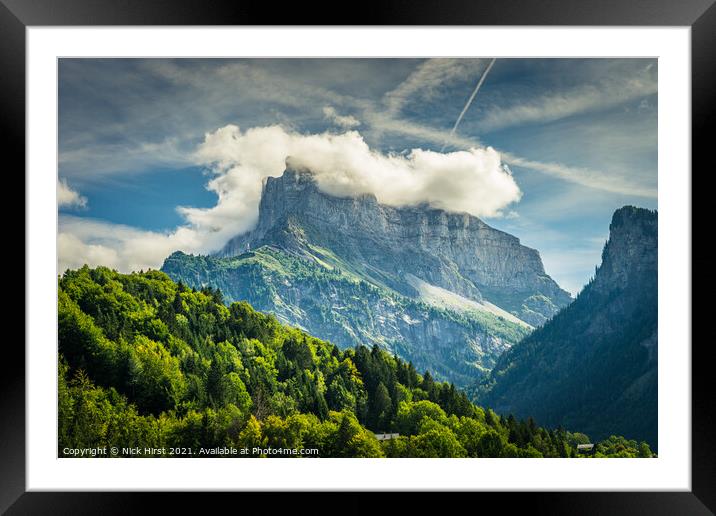 Cloud Toupee Framed Mounted Print by Nick Hirst