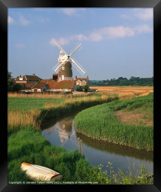 Windmill, Cley next the Sea, Norfolk, England, UK Framed Print by Geraint Tellem ARPS