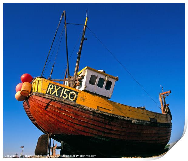 Fishing boat, Hastings, East Sussex, England, UK  Print by Geraint Tellem ARPS