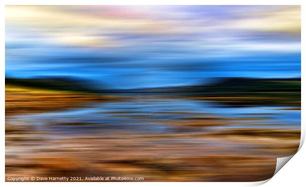 Low Tide At Loch Fleet-Sutherland,Scotland Print by Dave Harnetty