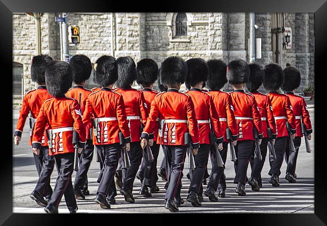 Changing Of The Guard Framed Print by Lynne Morris (Lswpp)