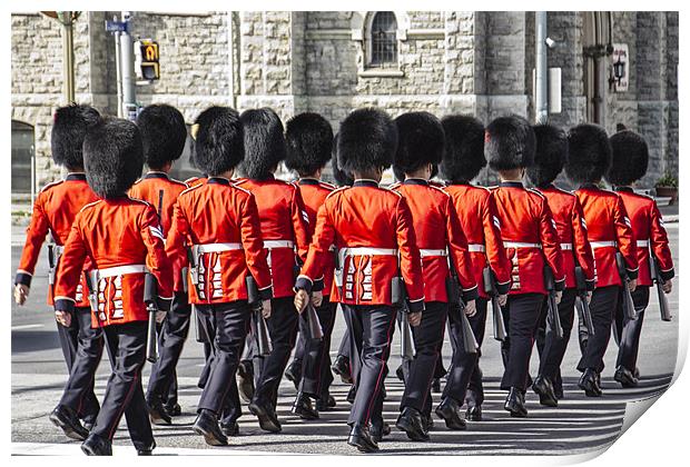 Changing Of The Guard Print by Lynne Morris (Lswpp)