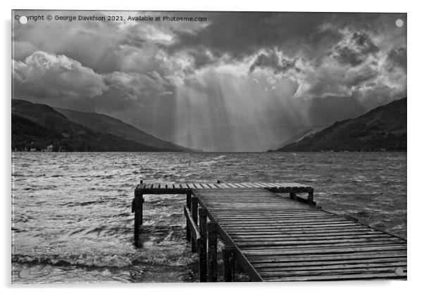 Loch Earn Acrylic by George Davidson