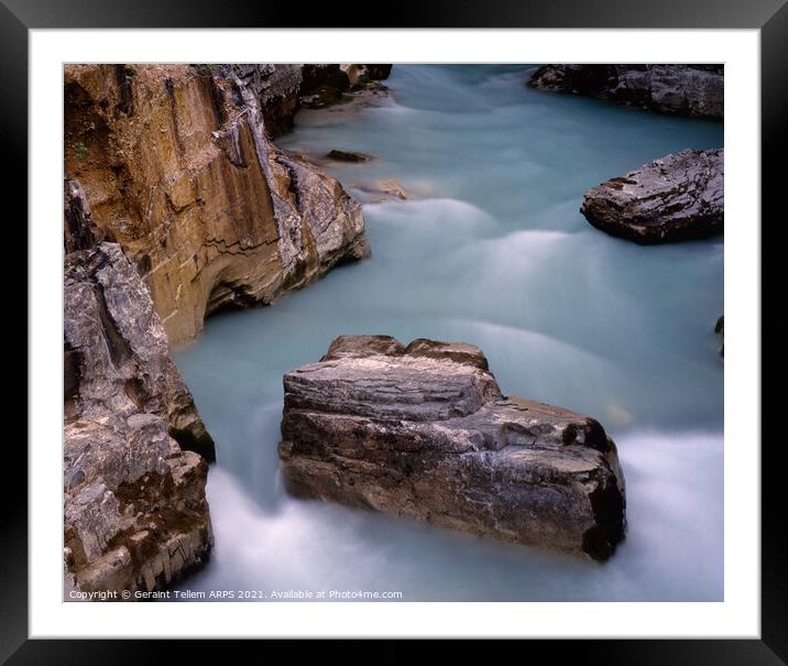 Marble Canyon, Kootenay NP, British Columbia, Canada Framed Mounted Print by Geraint Tellem ARPS