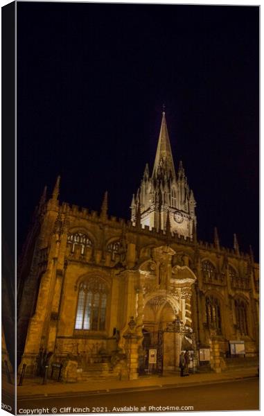 St Marys Oxford Canvas Print by Cliff Kinch