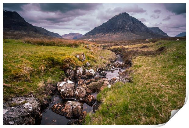 Buachaille Etive Mor  Print by John Frid