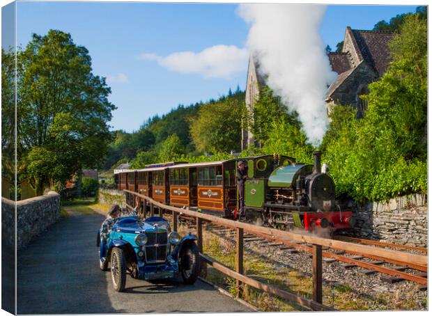 Wave to the train  Canvas Print by Philip Enticknap