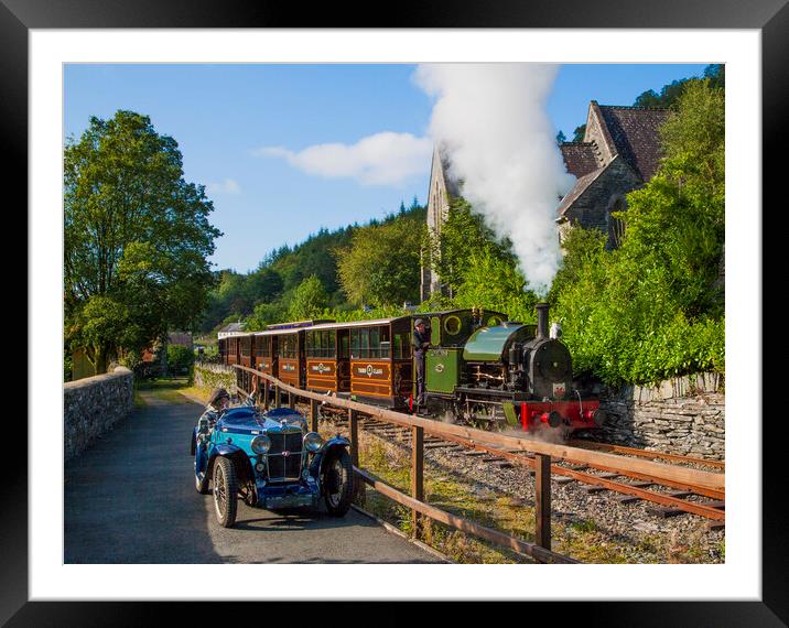 Wave to the train  Framed Mounted Print by Philip Enticknap