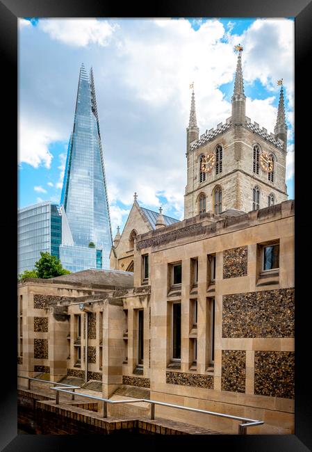 Southwark Cathedral Framed Print by Richard Downs