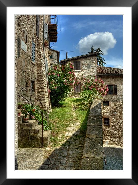 Gubbio Framed Mounted Print by Colin Metcalf
