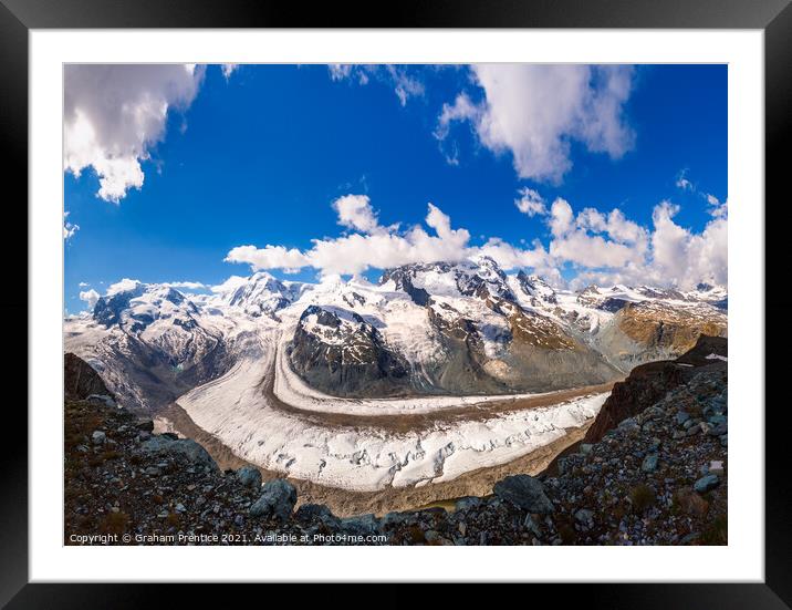 Gorner Glacier, Switzerland Framed Mounted Print by Graham Prentice