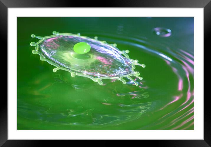 Water Drop Collision  Framed Mounted Print by Antonio Ribeiro
