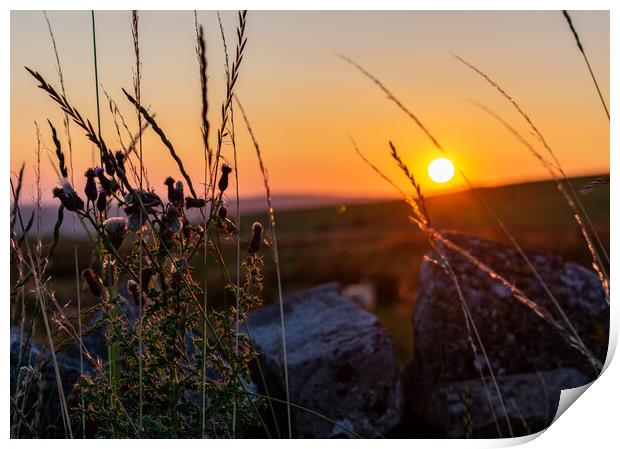 Kingsdale Sunset Print by Jim Day