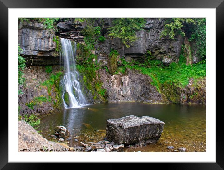 Thornton Force Waterfall Framed Mounted Print by Jim Day
