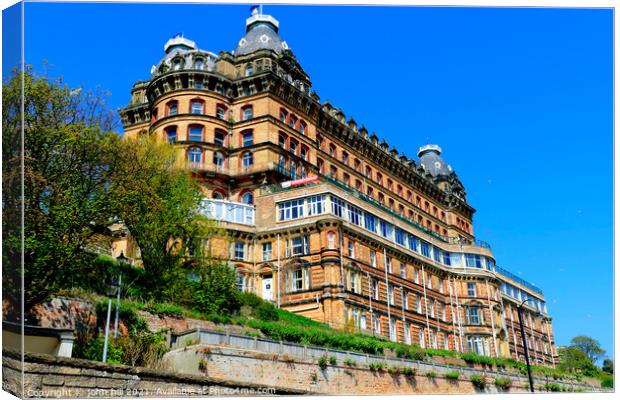Grand hotel, Scarborough. Canvas Print by john hill