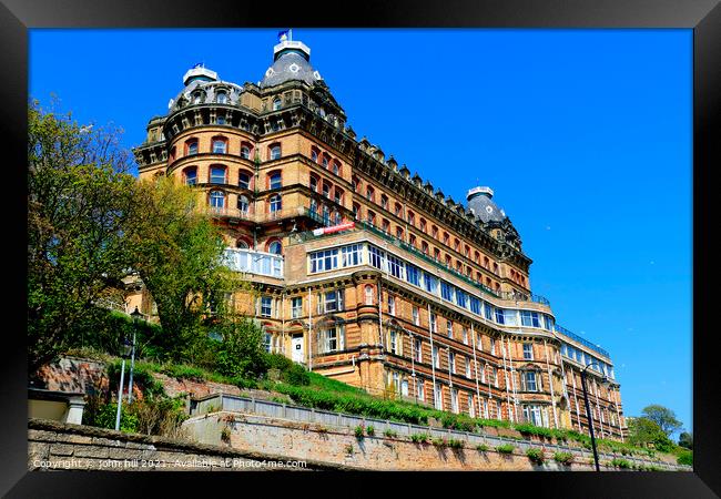 Grand hotel, Scarborough. Framed Print by john hill