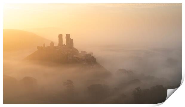 Golden Castle Print by David Semmens