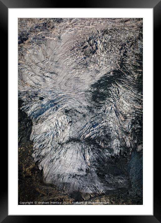 The Face in the Glacier Framed Mounted Print by Graham Prentice