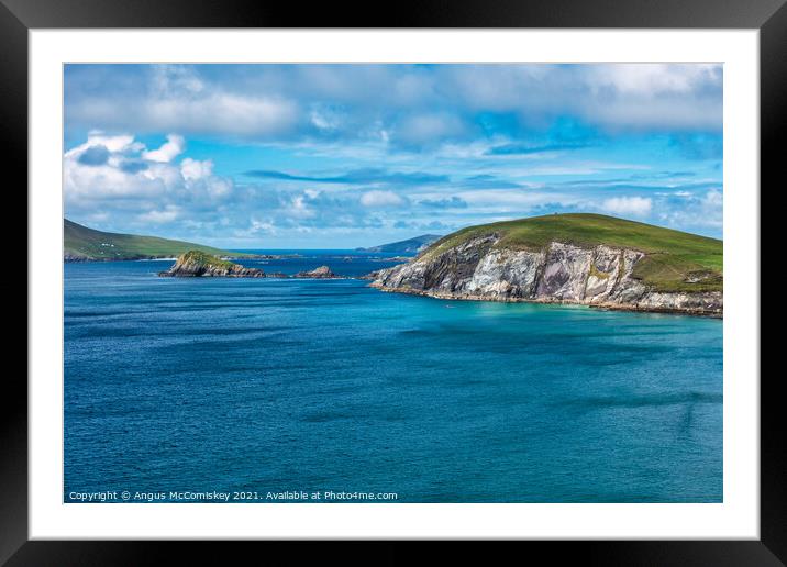 Dunmore Head on the Dingle Peninsula Framed Mounted Print by Angus McComiskey
