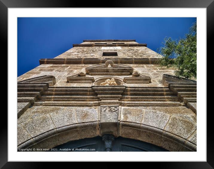Stone Tower Framed Mounted Print by Nick Hirst