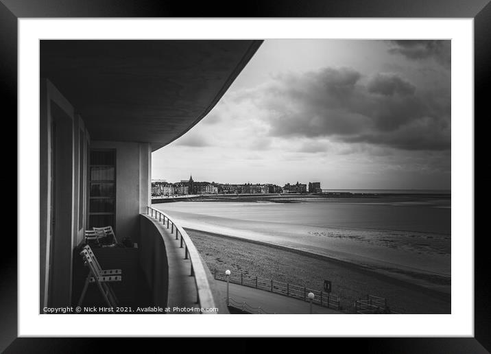 Balcony Framed Mounted Print by Nick Hirst