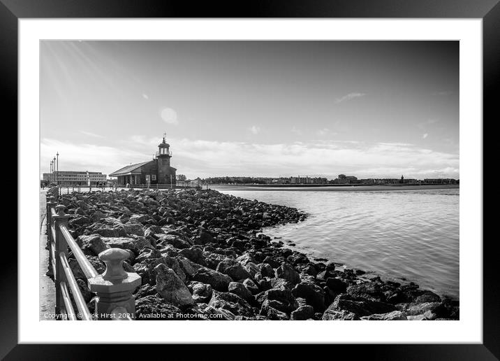Stone Jetty Lighthouse Framed Mounted Print by Nick Hirst