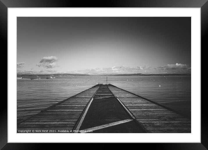 Stone Jetty  Framed Mounted Print by Nick Hirst