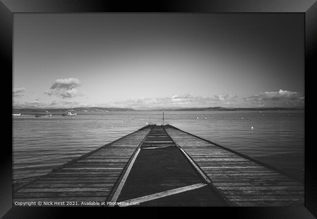 Stone Jetty  Framed Print by Nick Hirst
