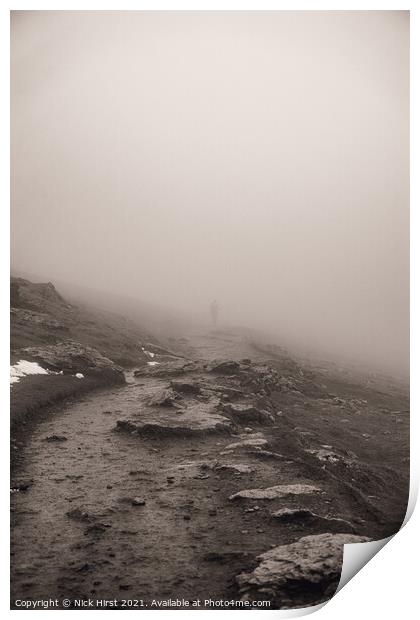 Figure in the Mist Print by Nick Hirst