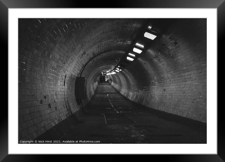 End of the Tunnel Framed Mounted Print by Nick Hirst
