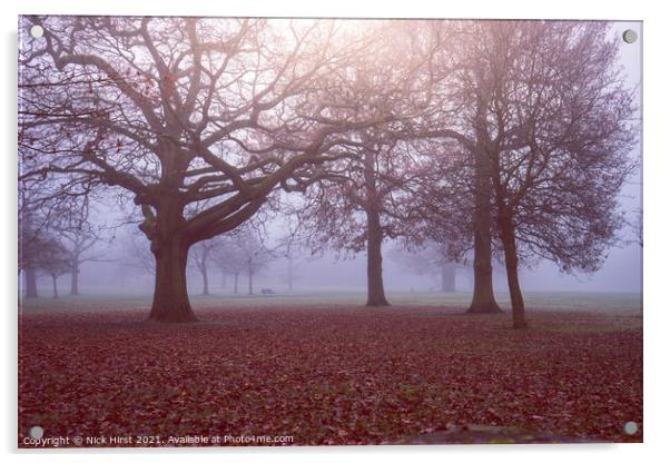 Spooky Trees Acrylic by Nick Hirst