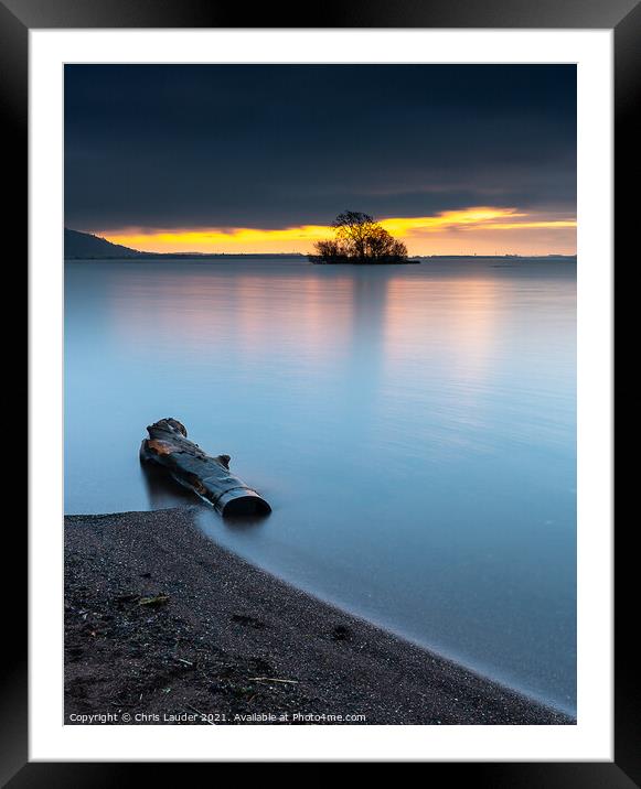 Loch Leven sunrise Framed Mounted Print by Chris Lauder