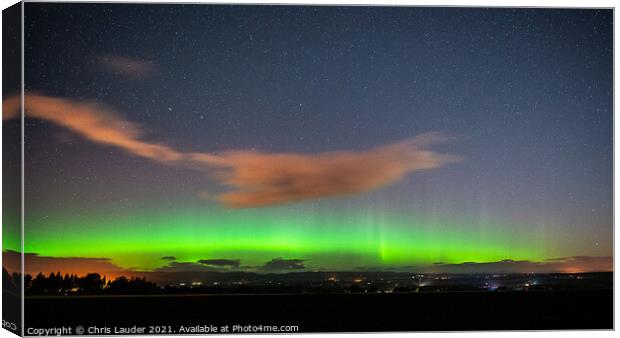 Perthshire aurora Canvas Print by Chris Lauder