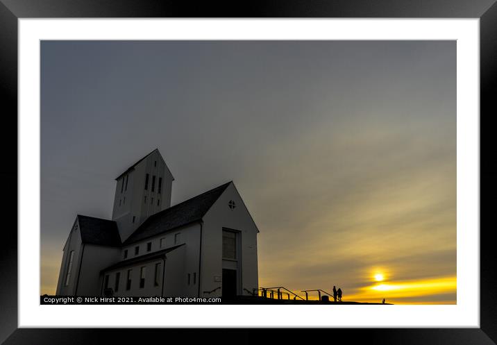 The Church at Skálholt Framed Mounted Print by Nick Hirst