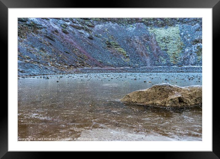 Thick Ice Framed Mounted Print by Nick Hirst