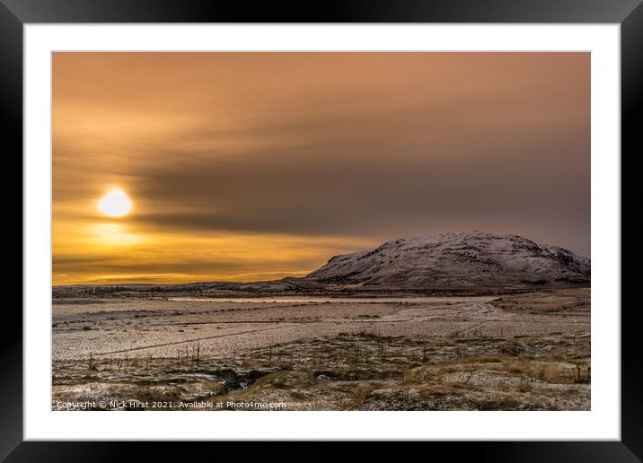 Icelandic Foothills Framed Mounted Print by Nick Hirst