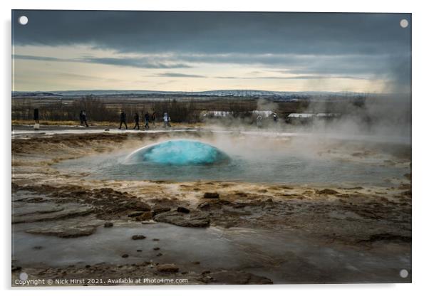 Bubbling Geyser Acrylic by Nick Hirst