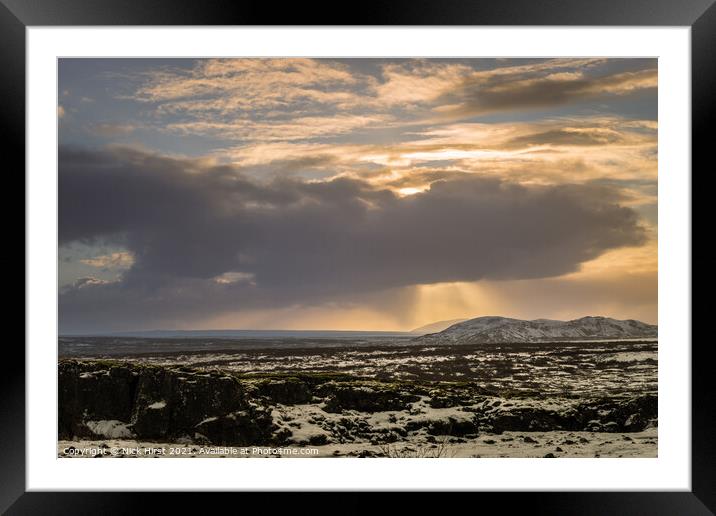 Sunbeams Framed Mounted Print by Nick Hirst