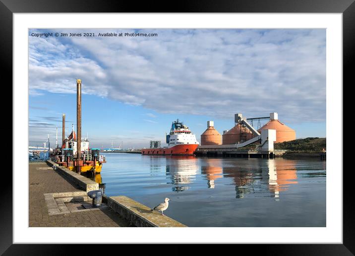 Reflections on the River Blyth Framed Mounted Print by Jim Jones