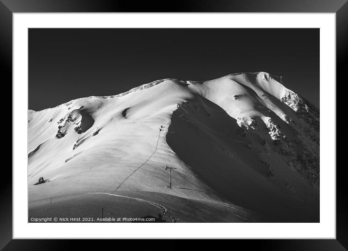 Going Off Piste Framed Mounted Print by Nick Hirst
