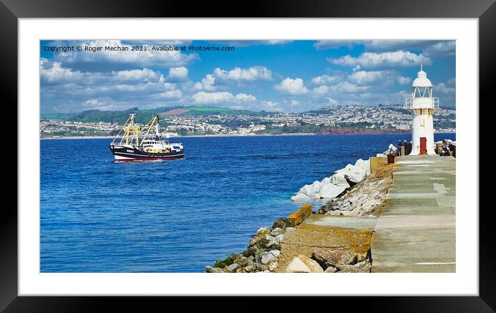 The Mighty Fishing Trawler Framed Mounted Print by Roger Mechan
