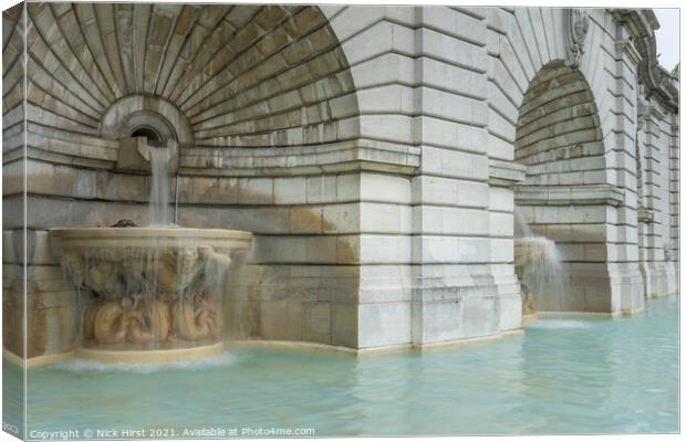 Flowing fountains Canvas Print by Nick Hirst