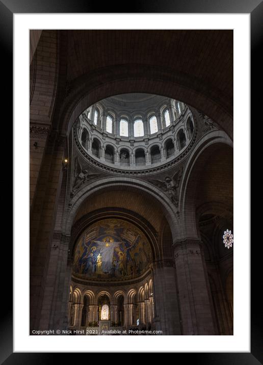 Sacre-Coeur Ceiling Framed Mounted Print by Nick Hirst