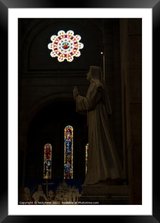 Praying in Stone Framed Mounted Print by Nick Hirst