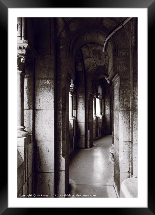 Stone Corridor Framed Mounted Print by Nick Hirst