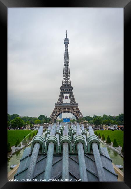 Eiffel Tower Framed Print by Nick Hirst