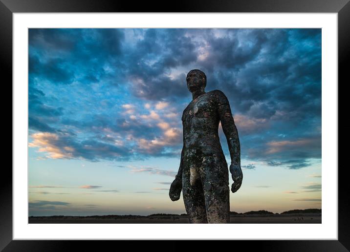 Looking up at an Iron Man before sunset Framed Mounted Print by Jason Wells