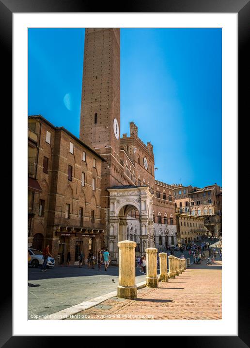 Sienna Square Framed Mounted Print by Nick Hirst
