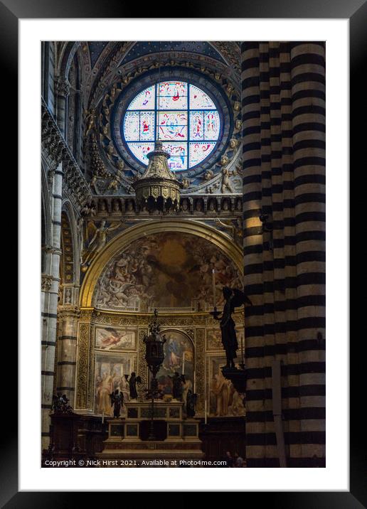 Altar at Siena Framed Mounted Print by Nick Hirst