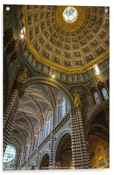 Inside Siena Dome Acrylic by Nick Hirst